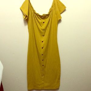 Off the shoulder midi dress